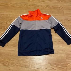 ADIDAS boys track jacket, blue red white size 7